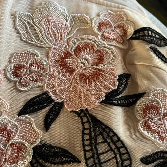 Anthro Loredana Dress by Moulinette Soeurs Size 4 Floral Embroidered Pencil - Picture 6 of 13